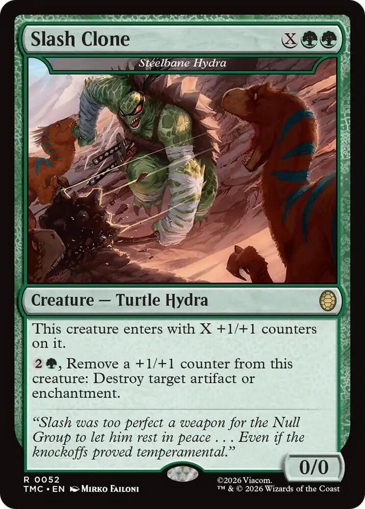 Slash Clone Steelbane Hydra 52 (Commander: Teenage Mutant Ninja Turtles)  - Surge Foil | Good Games Adelaide SA