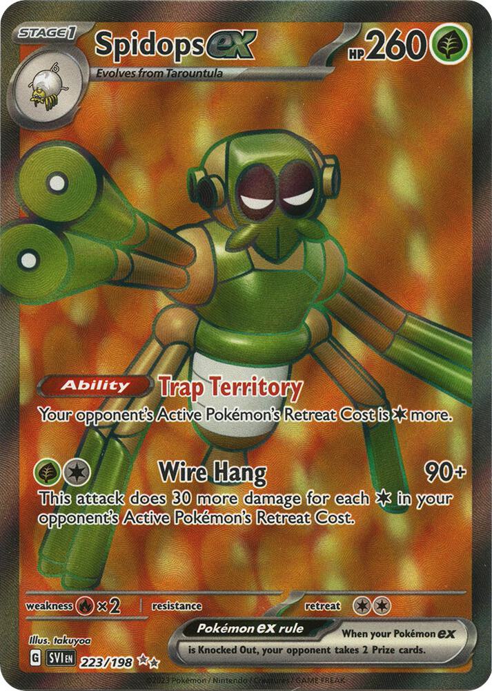 Spidops ex 223 198 223/198 (SV01: Scarlet & Violet Base Set)  - Holofoil | Good Games Adelaide SA