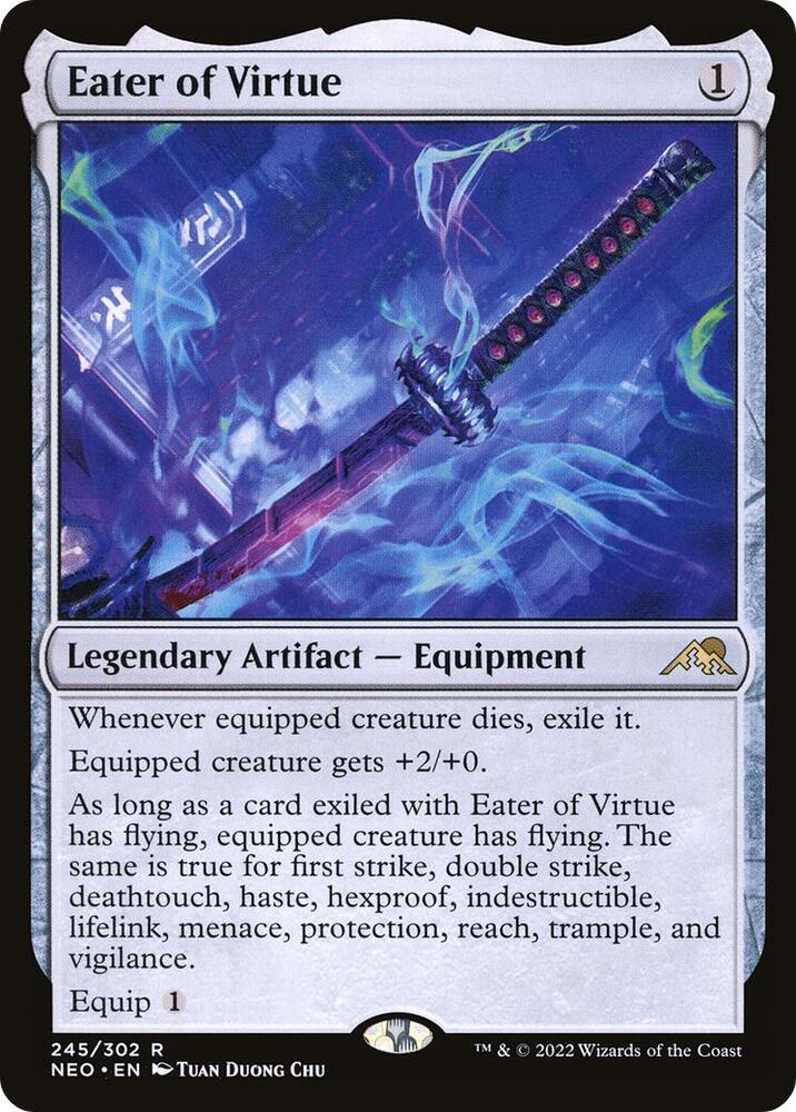 Eater of Virtue 245 (Kamigawa: Neon Dynasty)  - Foil | Good Games Adelaide SA