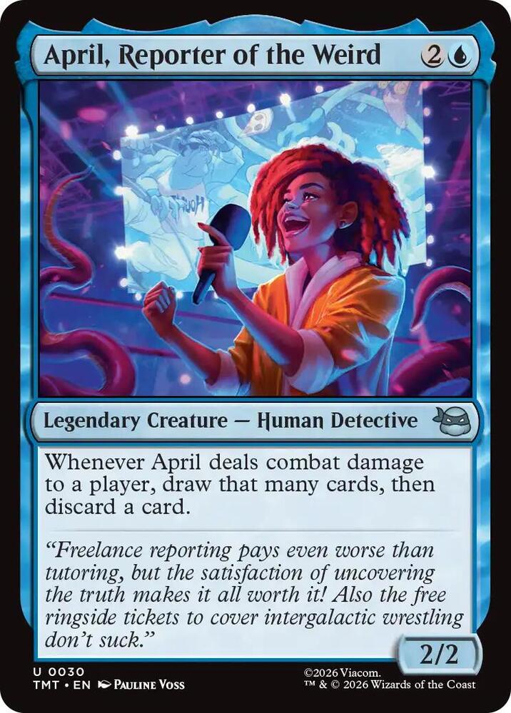 April, Reporter of the Weird 30 (Teenage Mutant Ninja Turtles)  - Foil | Good Games Adelaide SA