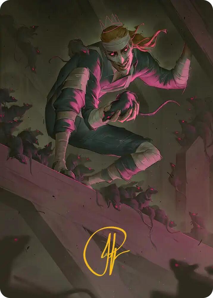 Rat King the Chaosbringer Art Card Gold Stamped Signature 53 (Art Series: Teenage Mutant Ninja Turtles)  | Good Games Adelaide SA