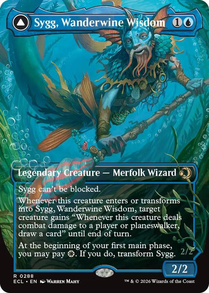 Sygg, Wanderwine Wisdom // Sygg, Wanderbrine Shield 288 (Lorwyn Eclipsed)  | Good Games Adelaide SA