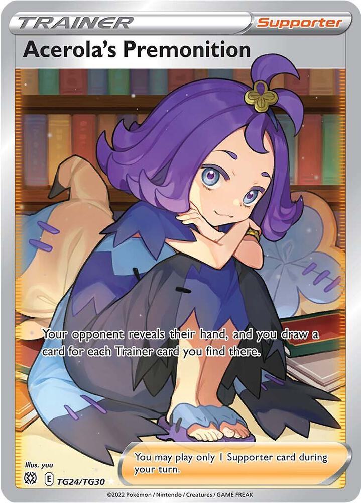Acerola's Premonition TG24/TG30 (SWSH09: Brilliant Stars Trainer Gallery)  - Holofoil | Good Games Adelaide SA