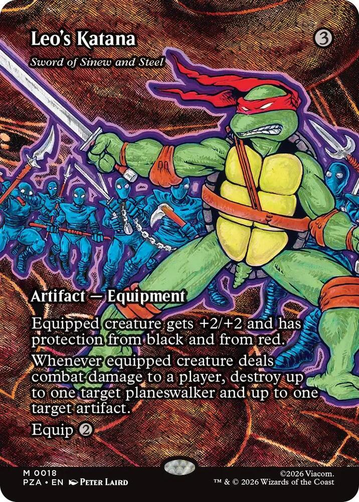 Leo's Katana Sword of Sinew and Steel 18 (Teenage Mutant Ninja Turtles Source Material)  | Good Games Adelaide SA