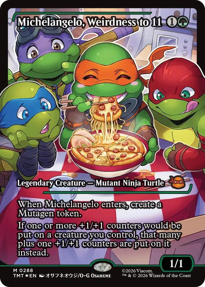 Michelangelo, Weirdness to 11 288 (Teenage Mutant Ninja Turtles)  - Foil | Good Games Adelaide SA