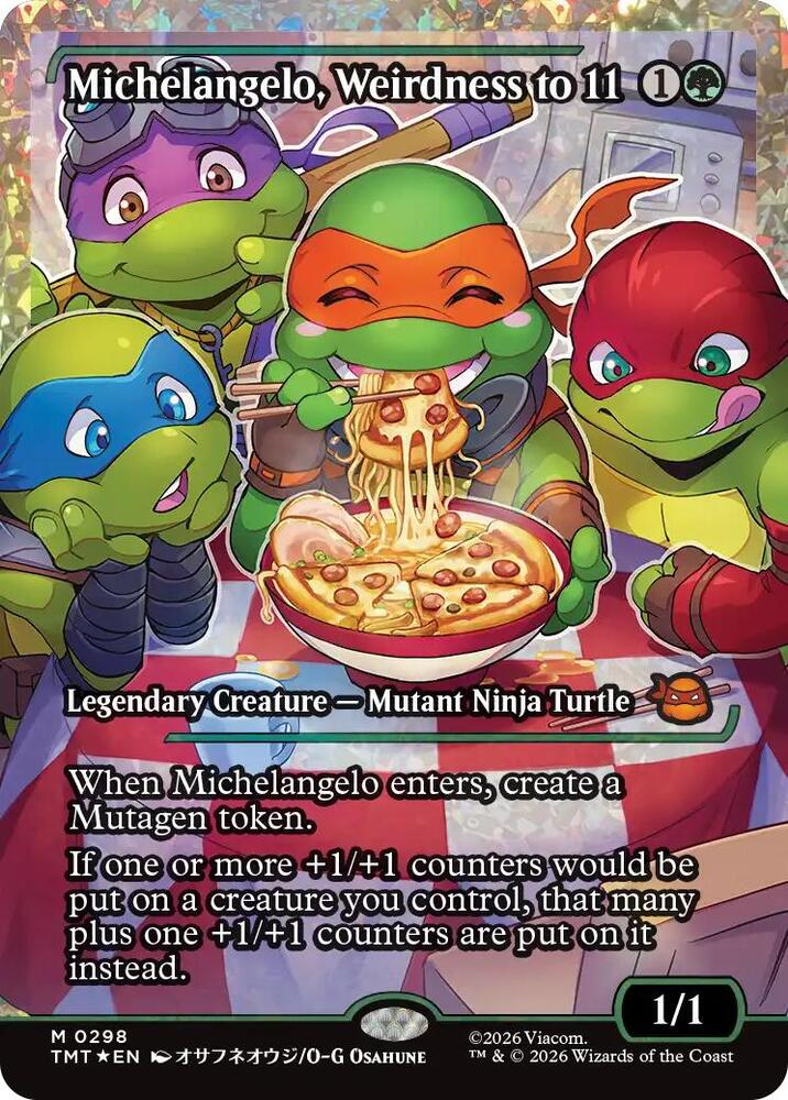 Michelangelo, Weirdness to 11 298 (Teenage Mutant Ninja Turtles)  - Foil | Good Games Adelaide SA