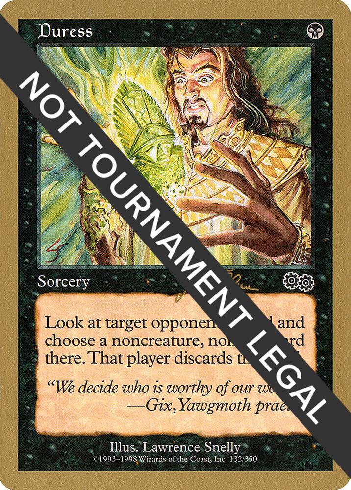 Duress 1999 Jakub Slemr USG js132/111 (World Championship Decks)  | Good Games Adelaide SA