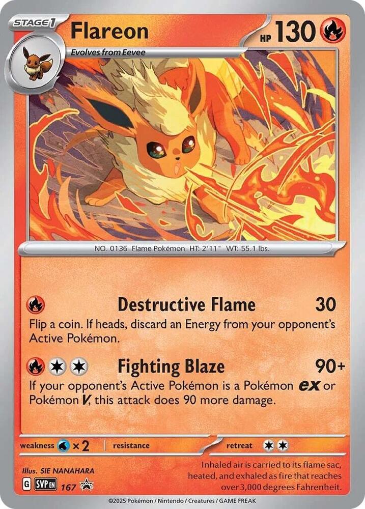 Flareon 167 (SV: Scarlet & Violet Promo Cards)  - Holofoil | Good Games Adelaide SA