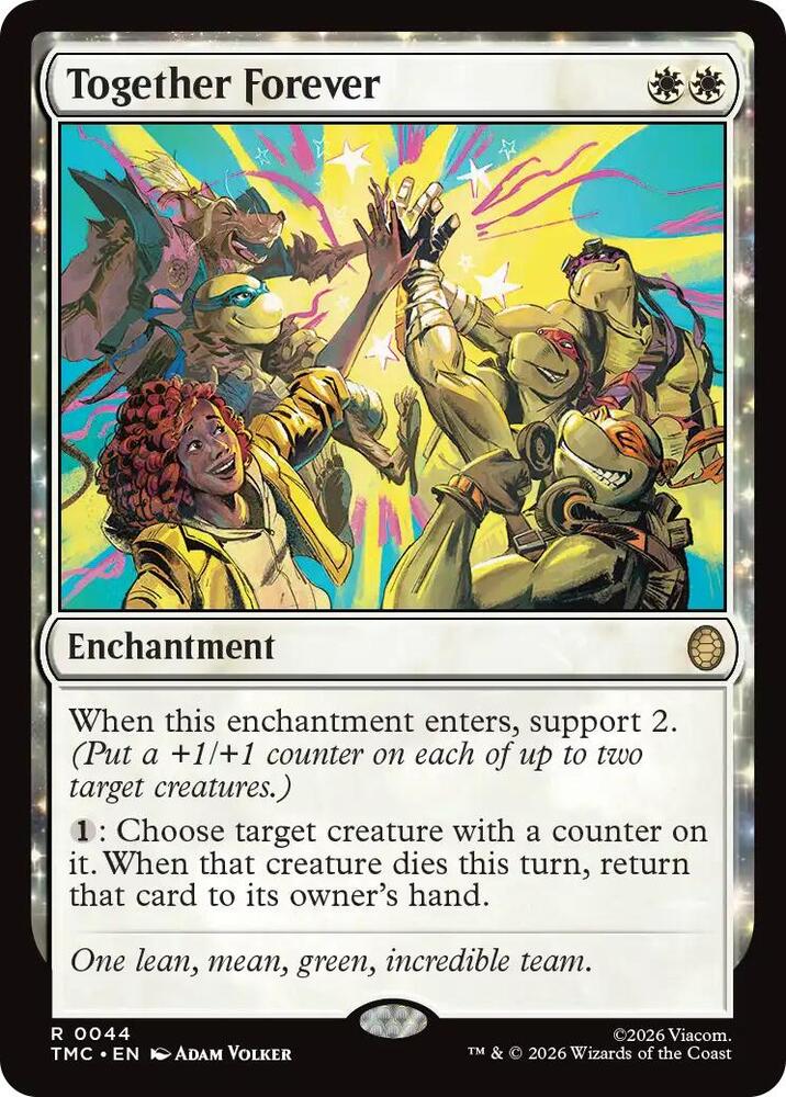 Together Forever 44 (Commander: Teenage Mutant Ninja Turtles)  - Foil | Good Games Adelaide SA