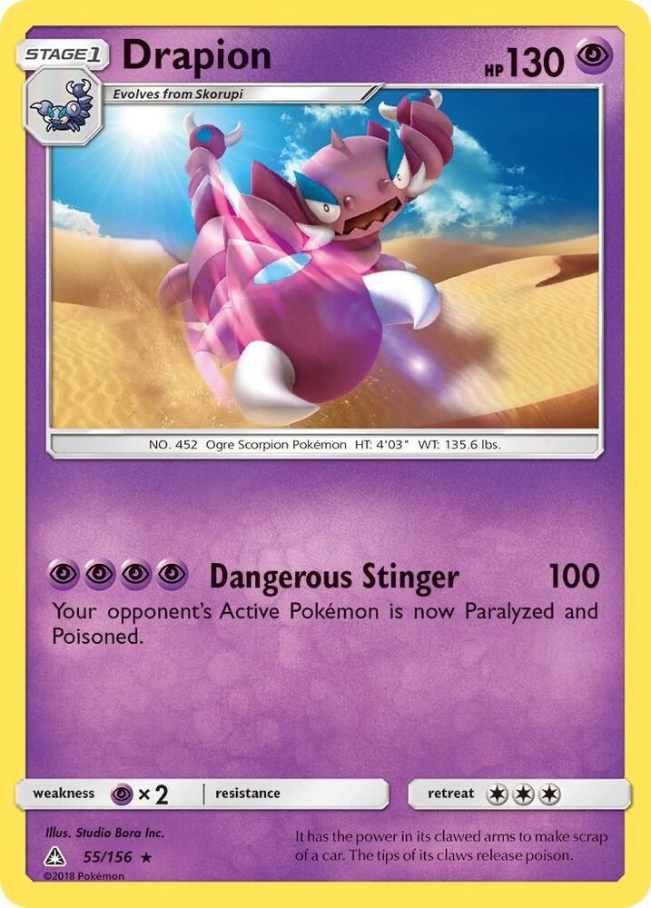 Drapion 55/156 (SM - Ultra Prism)  | Good Games Adelaide SA