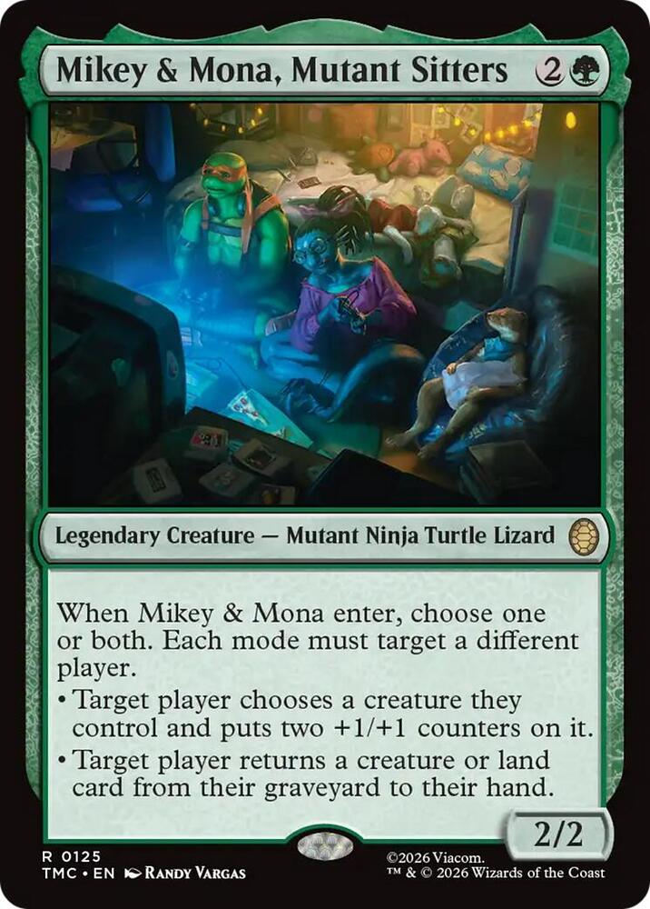 Mikey and Mona Mutant Sitters 125 (Commander: Teenage Mutant Ninja Turtles)  | Good Games Adelaide SA