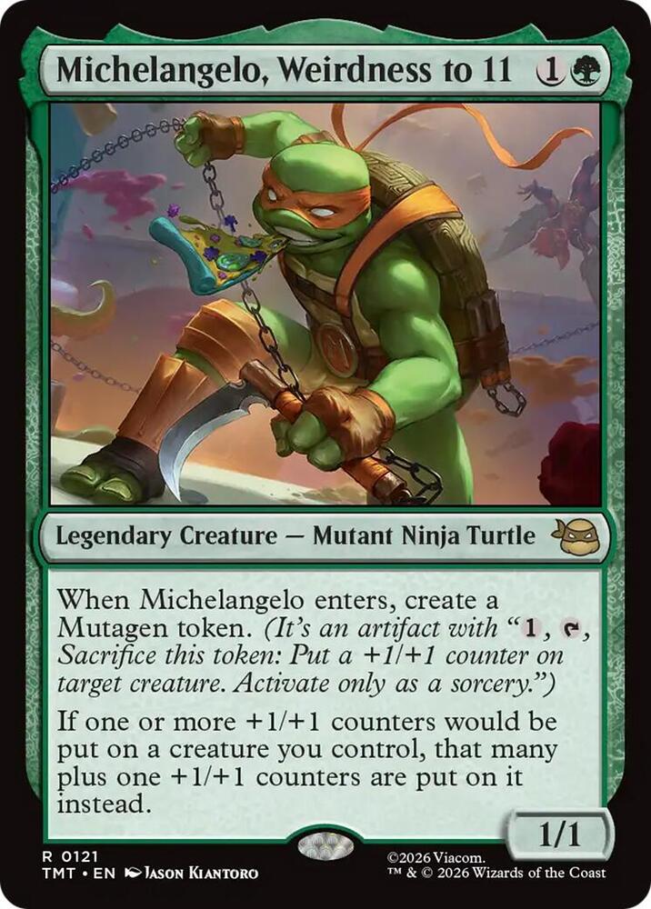 Michelangelo Weirdness to 11 121 (Teenage Mutant Ninja Turtles)  - Foil | Good Games Adelaide SA