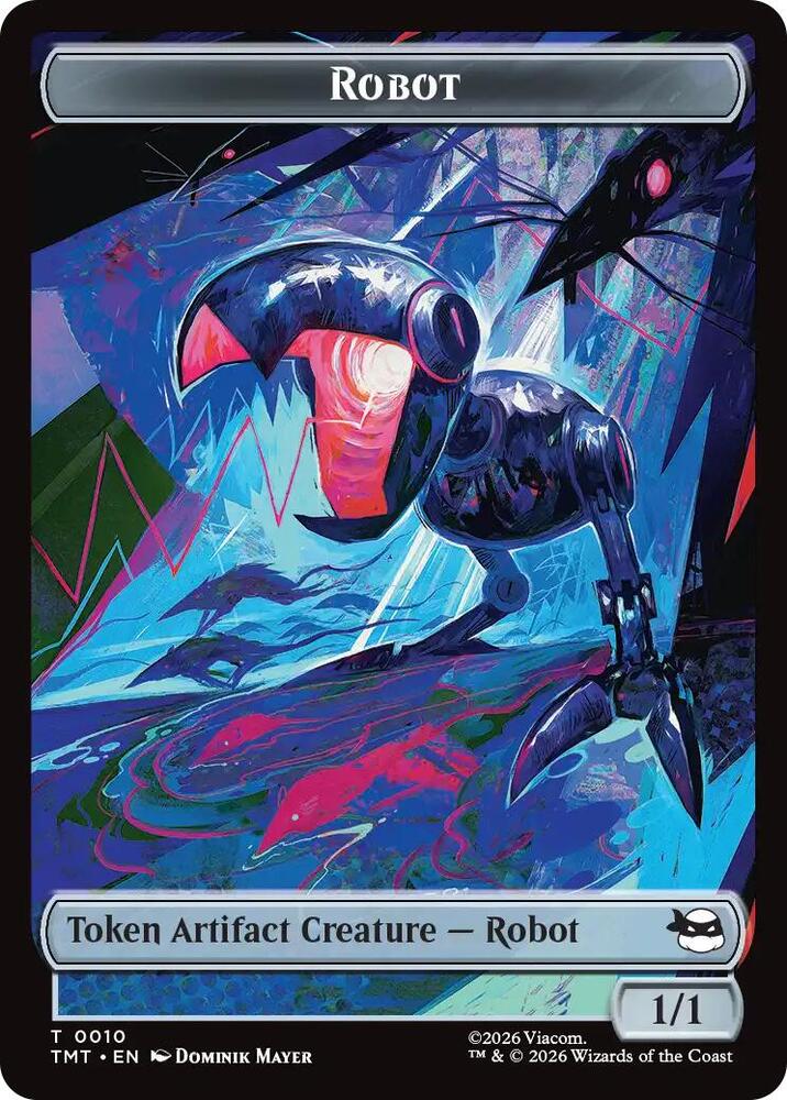 Robot Food Double Sided Token 10 // 8 (Teenage Mutant Ninja Turtles)  | Good Games Adelaide SA