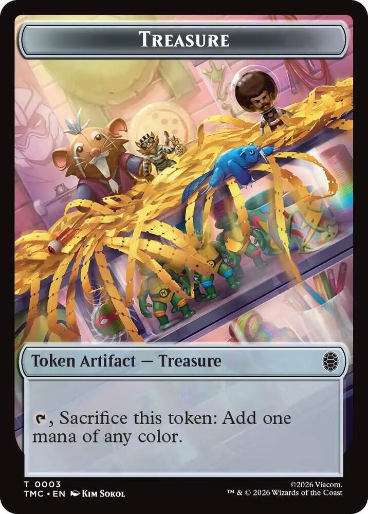 Treasure Robot Double Sided Token 3 // 10 (Commander: Teenage Mutant Ninja Turtles)  | Good Games Adelaide SA