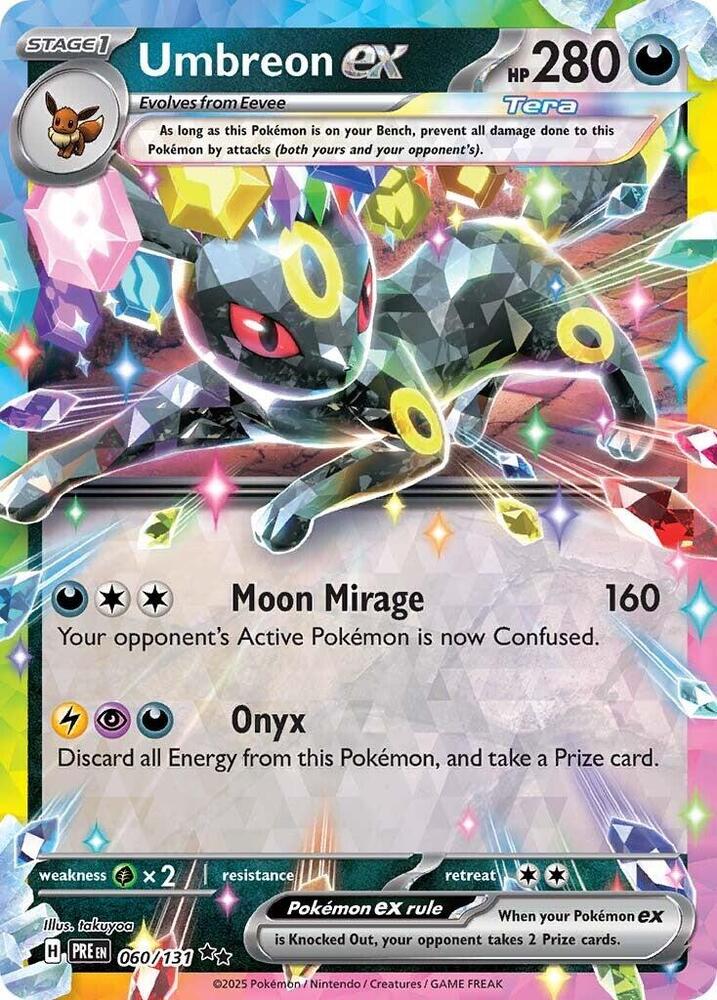 Umbreon ex 060 131 060/131 (SV: Prismatic Evolutions)  - Holofoil | Good Games Adelaide SA