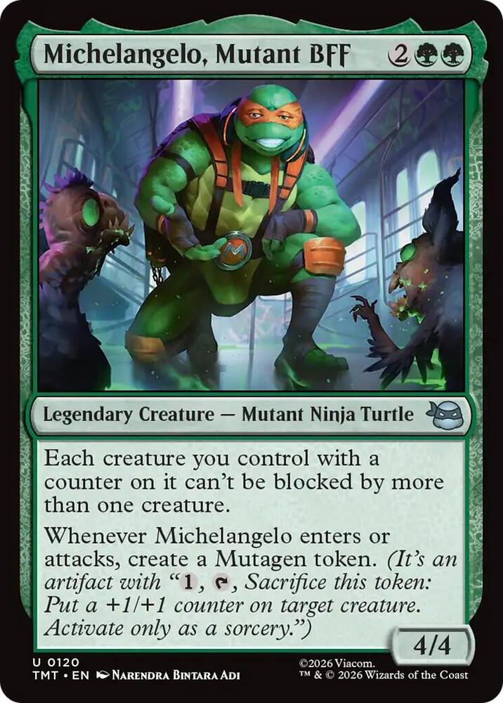 Michelangelo, Mutant BFF 120 (Teenage Mutant Ninja Turtles)  - Foil | Good Games Adelaide SA
