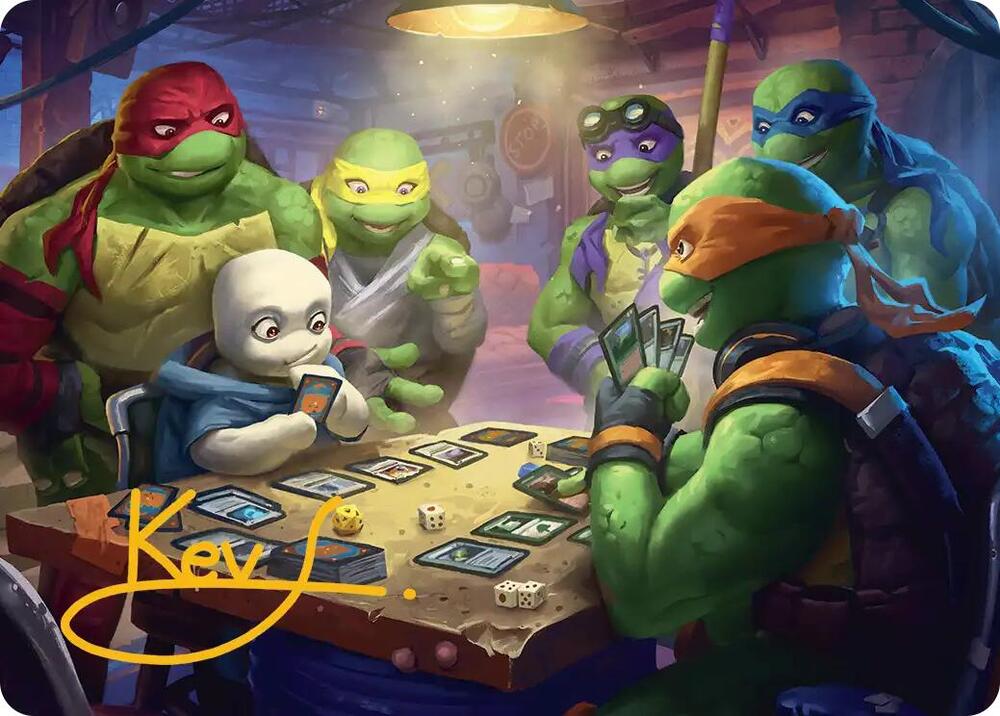 Lessons from Life Art Card Gold Stamped Signature 14 (Art Series: Teenage Mutant Ninja Turtles)  | Good Games Adelaide SA