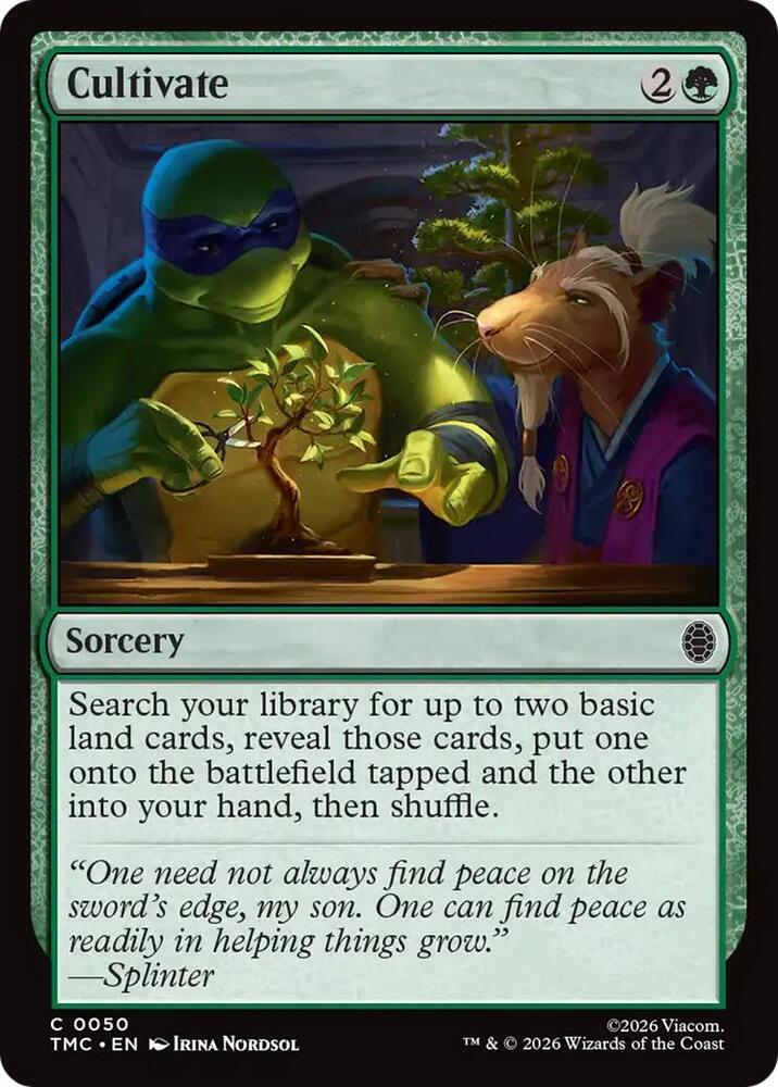Cultivate 50 (Commander: Teenage Mutant Ninja Turtles)  - Surge Foil | Good Games Adelaide SA