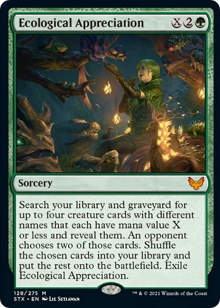 Ecological Appreciation 128 (Strixhaven: School of Mages)  - Foil | Good Games Adelaide SA