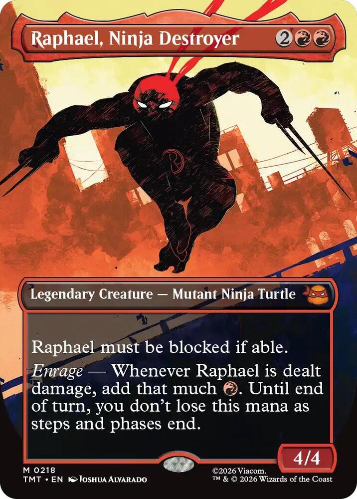 Raphael, Ninja Destroyer 218/260 (Teenage Mutant Ninja Turtles)  - Borderless | Good Games Adelaide SA