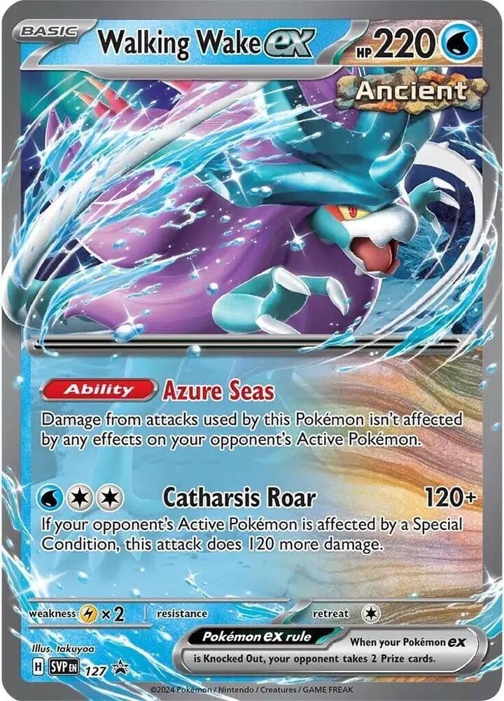 Walking Wake ex 127 (SV: Scarlet & Violet Promo Cards)  - Holofoil | Good Games Adelaide SA