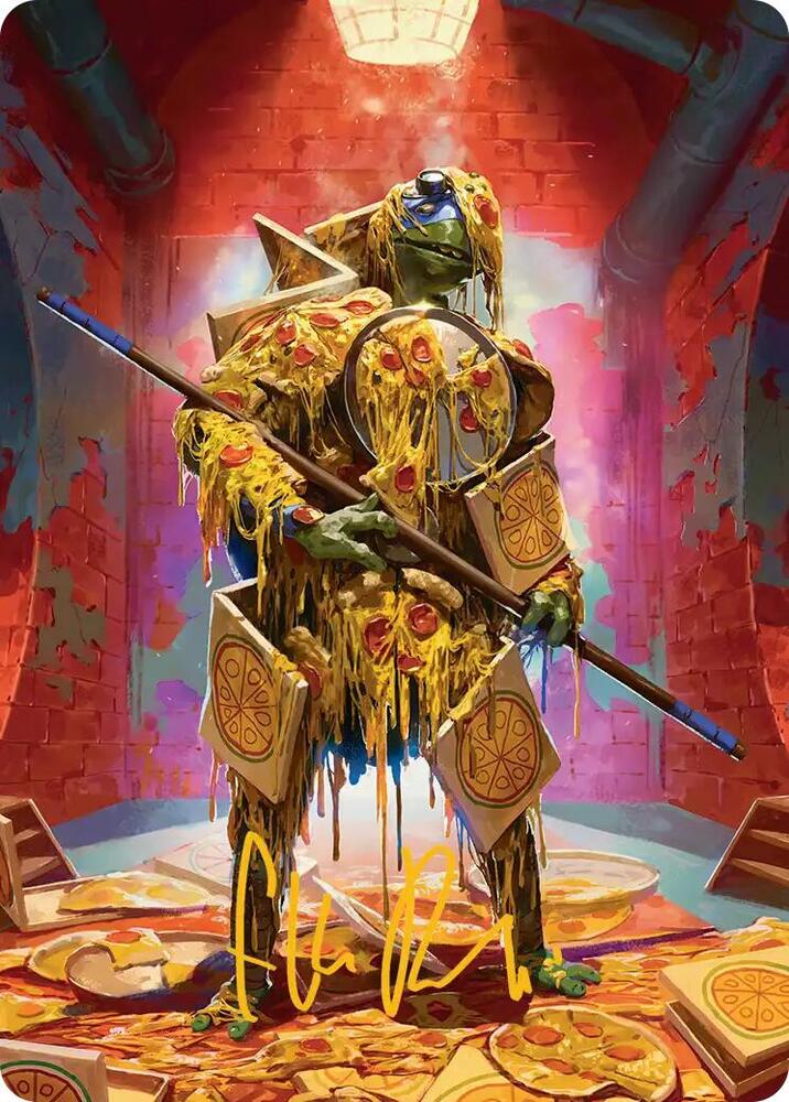 Commanders Plate Art Card Gold Stamped Signature 50 (Art Series: Teenage Mutant Ninja Turtles)  | Good Games Adelaide SA