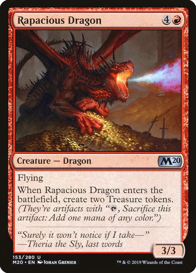 Rapacious Dragon 153 (Core Set 2020)  - Foil | Good Games Adelaide SA