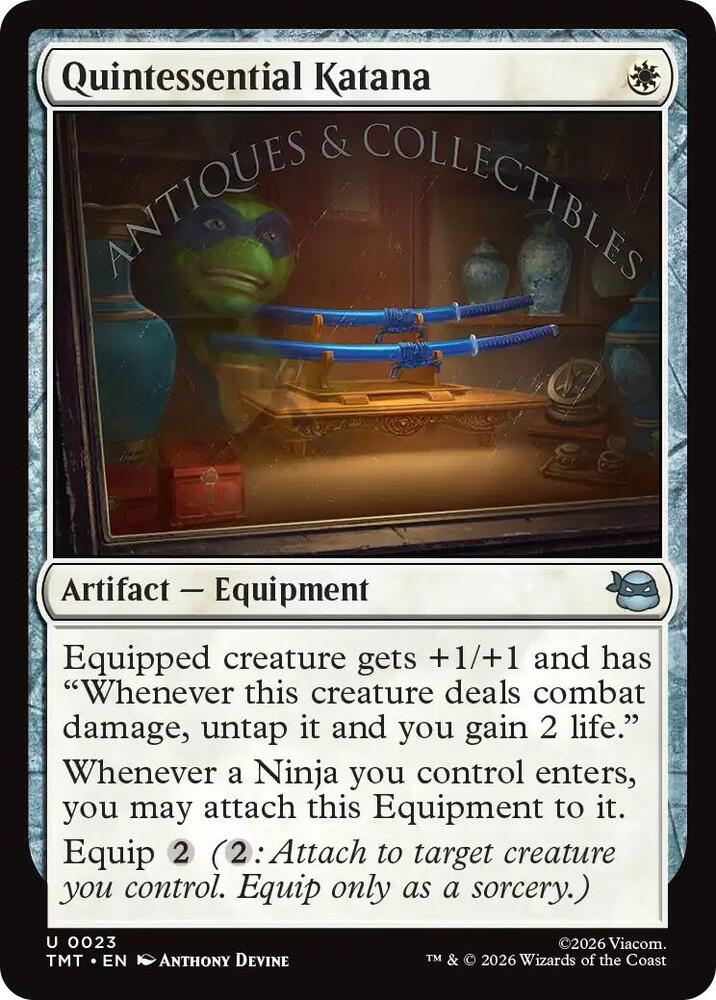 Quintessential Katana 23 (Teenage Mutant Ninja Turtles)  - Foil | Good Games Adelaide SA