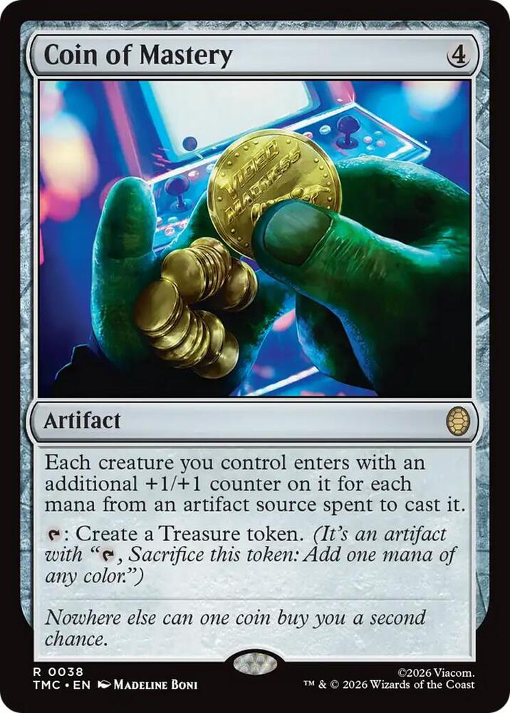 Coin of Mastery 38/0 (Commander: Teenage Mutant Ninja Turtles)  - Surge Foil | Good Games Adelaide SA