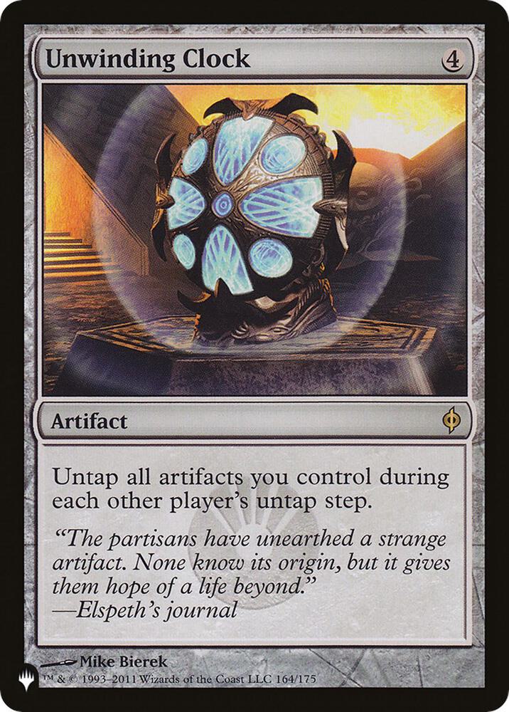 Unwinding Clock 164/175 (The List Reprints)  | Good Games Adelaide SA