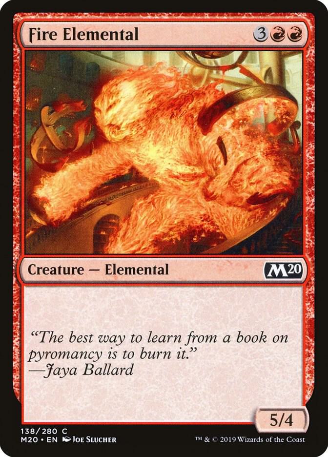 Fire Elemental 138 (Core Set 2020)  - Foil | Good Games Adelaide SA