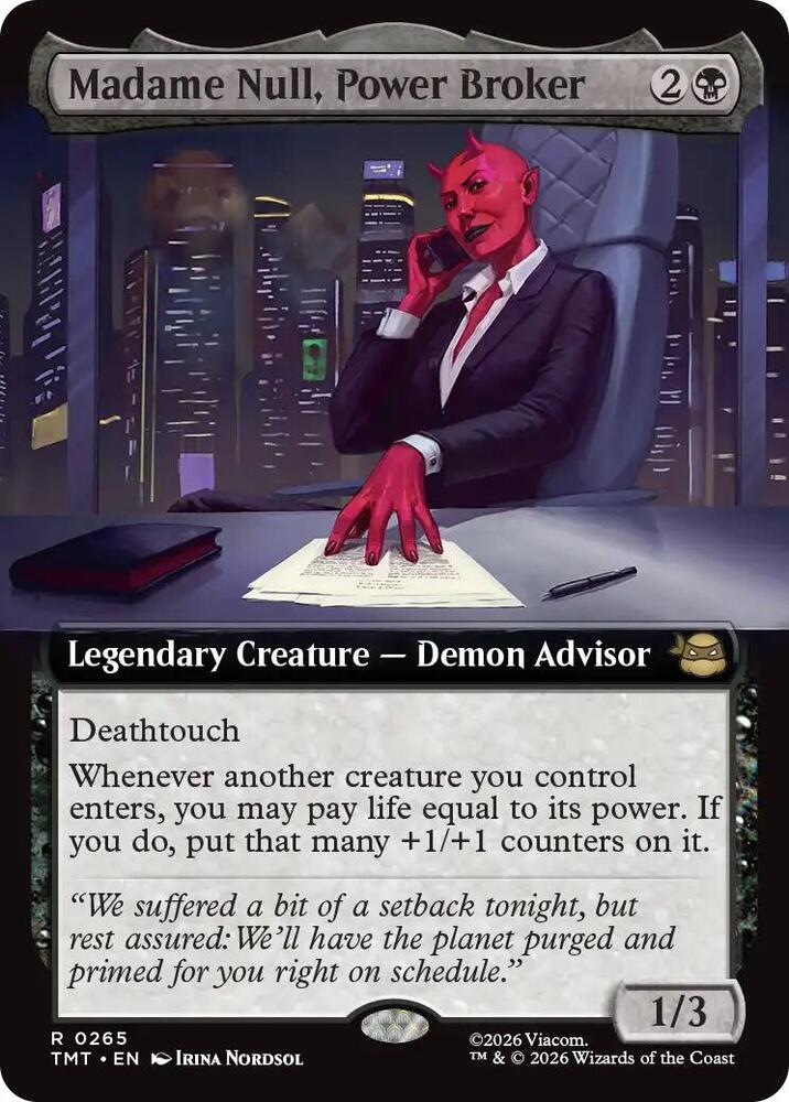 Madame Null Power Broker Extended Art 265 (Teenage Mutant Ninja Turtles)  | Good Games Adelaide SA