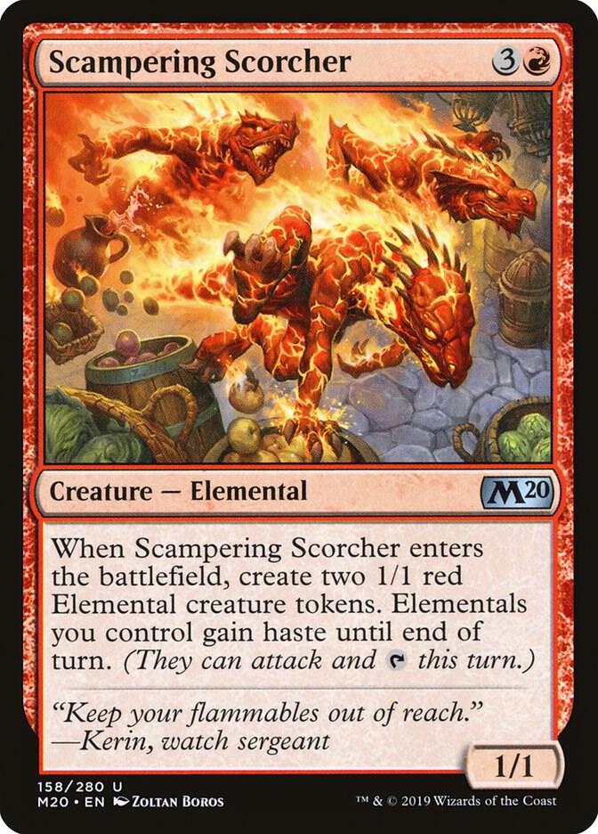 Scampering Scorcher 158 (Core Set 2020)  - Foil | Good Games Adelaide SA