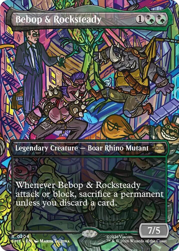 Bebop and Rocksteady Borderless 204 (Teenage Mutant Ninja Turtles)  - Borderless | Good Games Adelaide SA