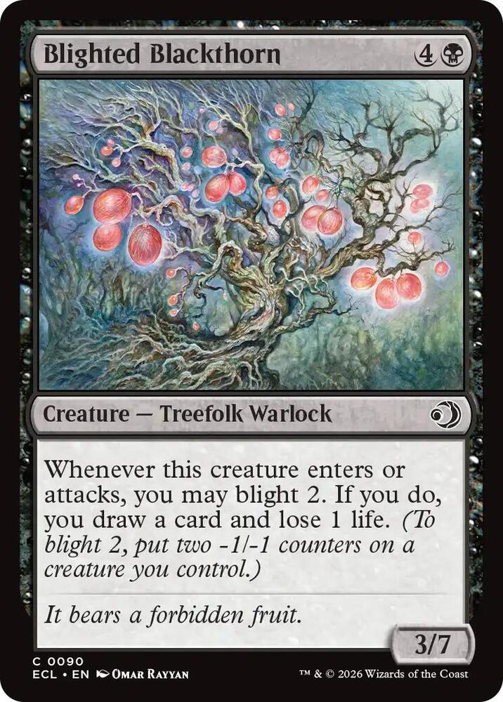 Blighted Blackthorn 90 (Lorwyn Eclipsed)  - Foil | Good Games Adelaide SA