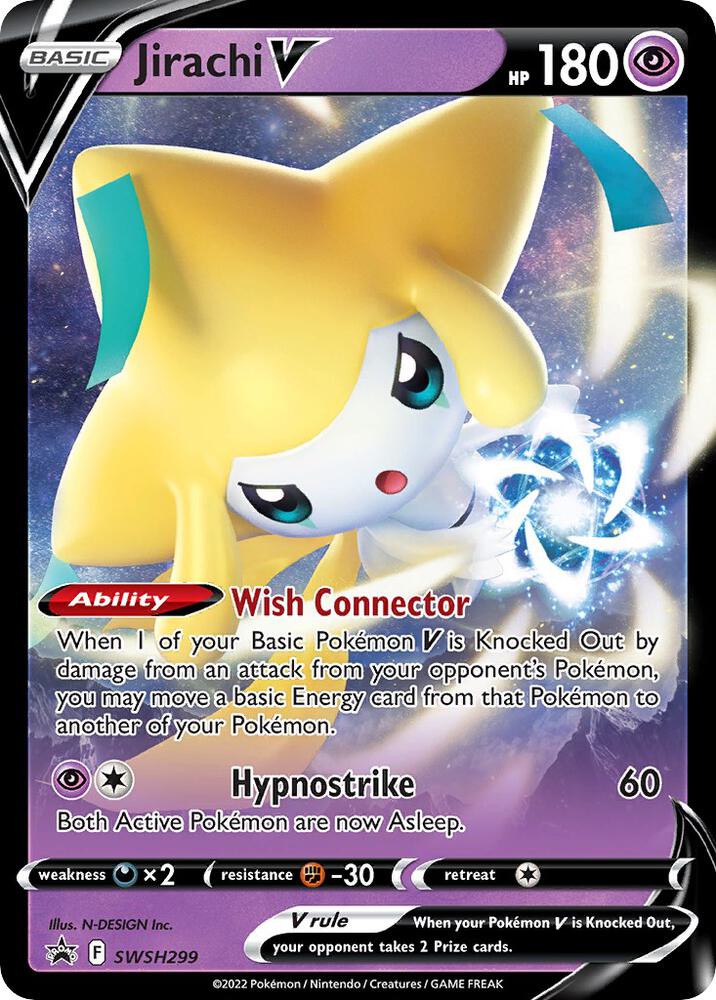 Jirachi V SWSH299 (SWSH: Sword & Shield Promo Cards)  - Holofoil | Good Games Adelaide SA
