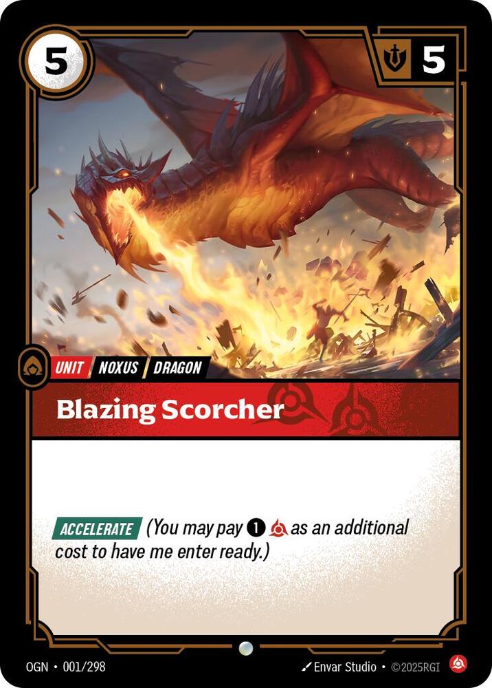 Blazing Scorcher 001/298 (Origins)  | Good Games Adelaide SA