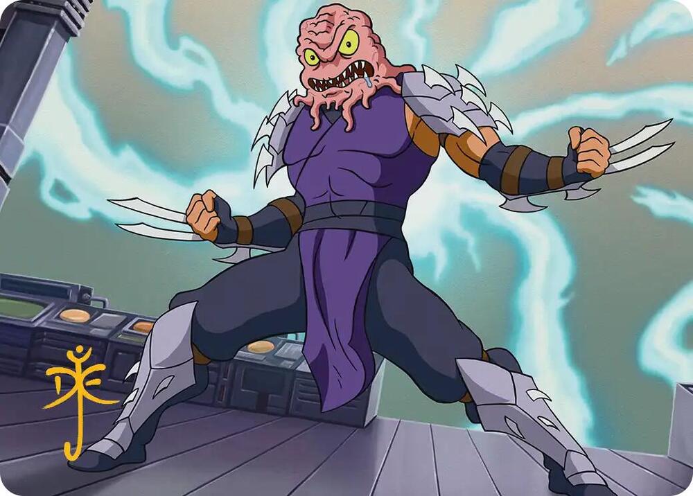 Krang and Shredder Art Card Gold Stamped Signature 31 (Art Series: Teenage Mutant Ninja Turtles)  | Good Games Adelaide SA