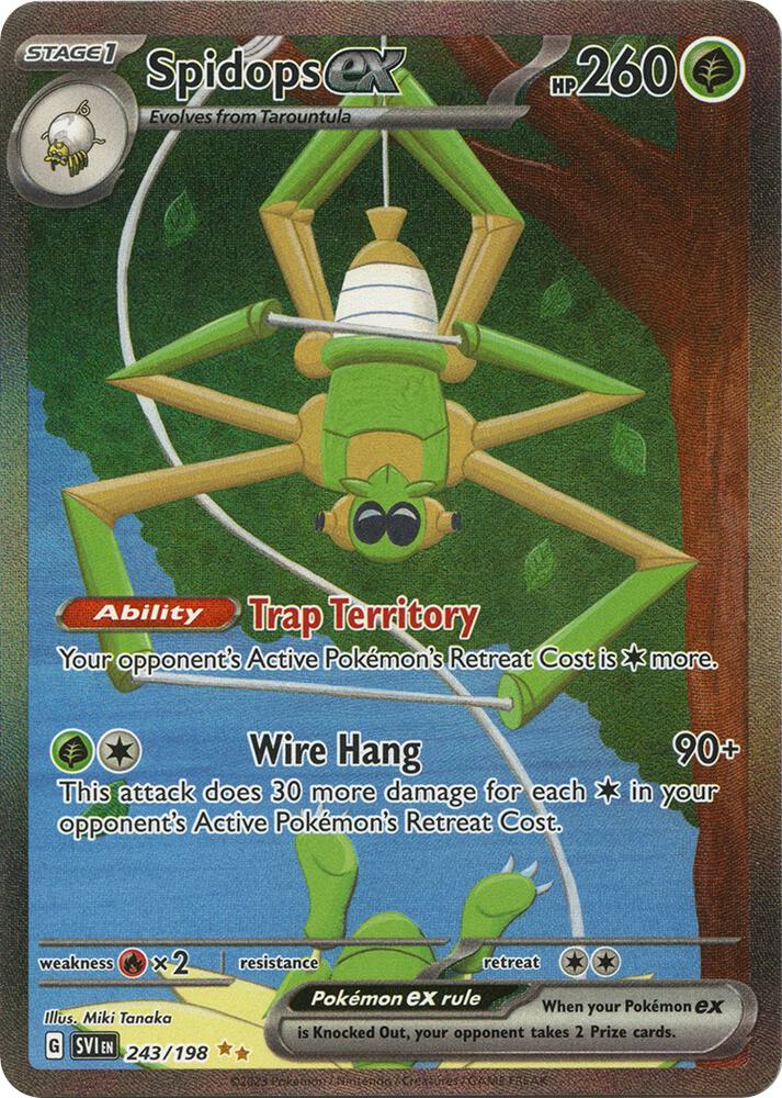 Spidops ex 243 198 243/198 (SV01: Scarlet & Violet Base Set)  - Holofoil | Good Games Adelaide SA