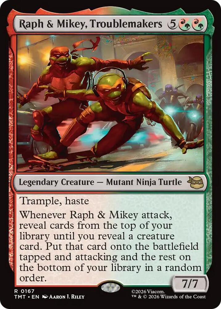 Raph and Mikey, Troublemakers 167 (Teenage Mutant Ninja Turtles)  - Foil | Good Games Adelaide SA