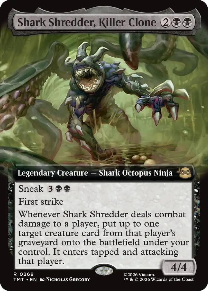 Shark Shredder, Killer Clone 268/260 (Teenage Mutant Ninja Turtles)  - Extended Art | Good Games Adelaide SA