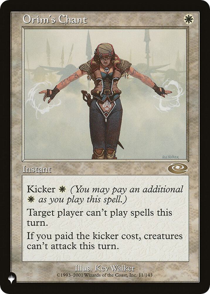 Orims Chant 11/143 (The List Reprints)  | Good Games Adelaide SA