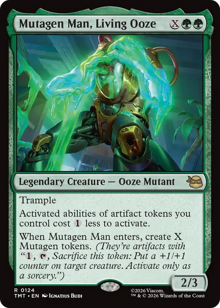 Mutagen Man Living Ooze 124 (Teenage Mutant Ninja Turtles)  - Foil | Good Games Adelaide SA
