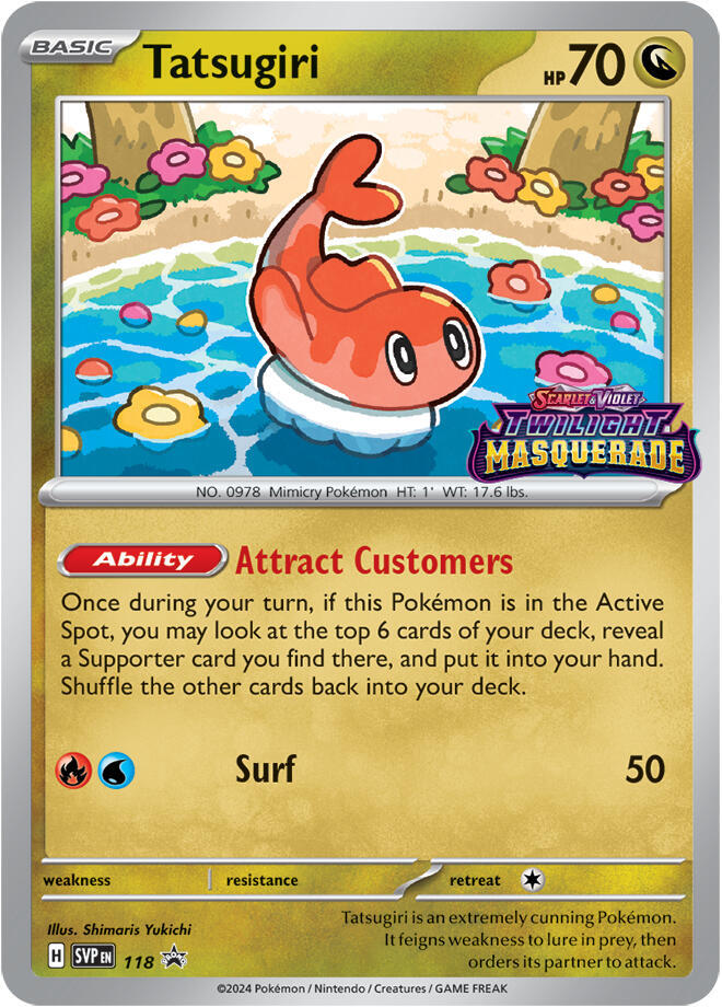 Tatsugiri 118 (SV: Scarlet & Violet Promo Cards)  - Holofoil | Good Games Adelaide SA