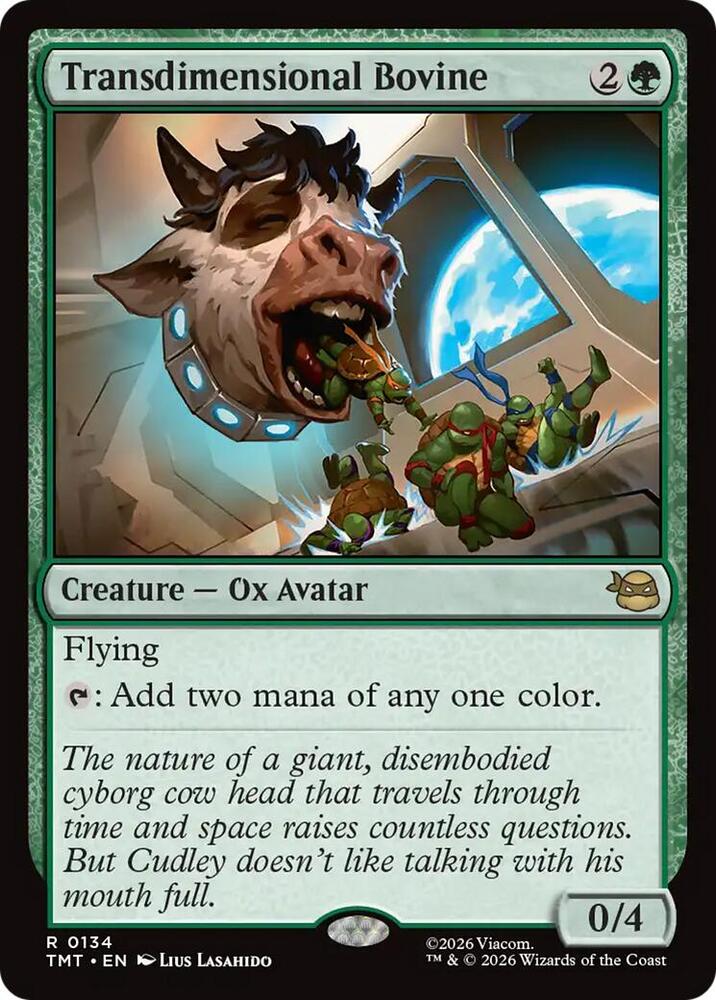 Transdimensional Bovine 134 (Teenage Mutant Ninja Turtles)  - Foil | Good Games Adelaide SA