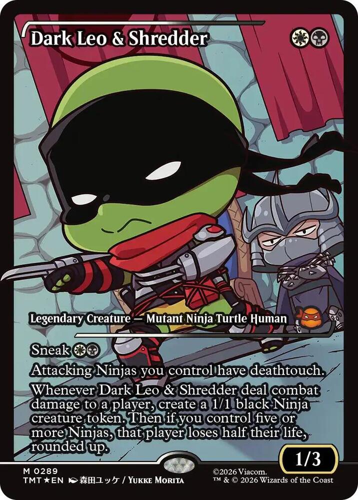 Dark Leo and Shredder 289 (Teenage Mutant Ninja Turtles)  - Foil | Good Games Adelaide SA