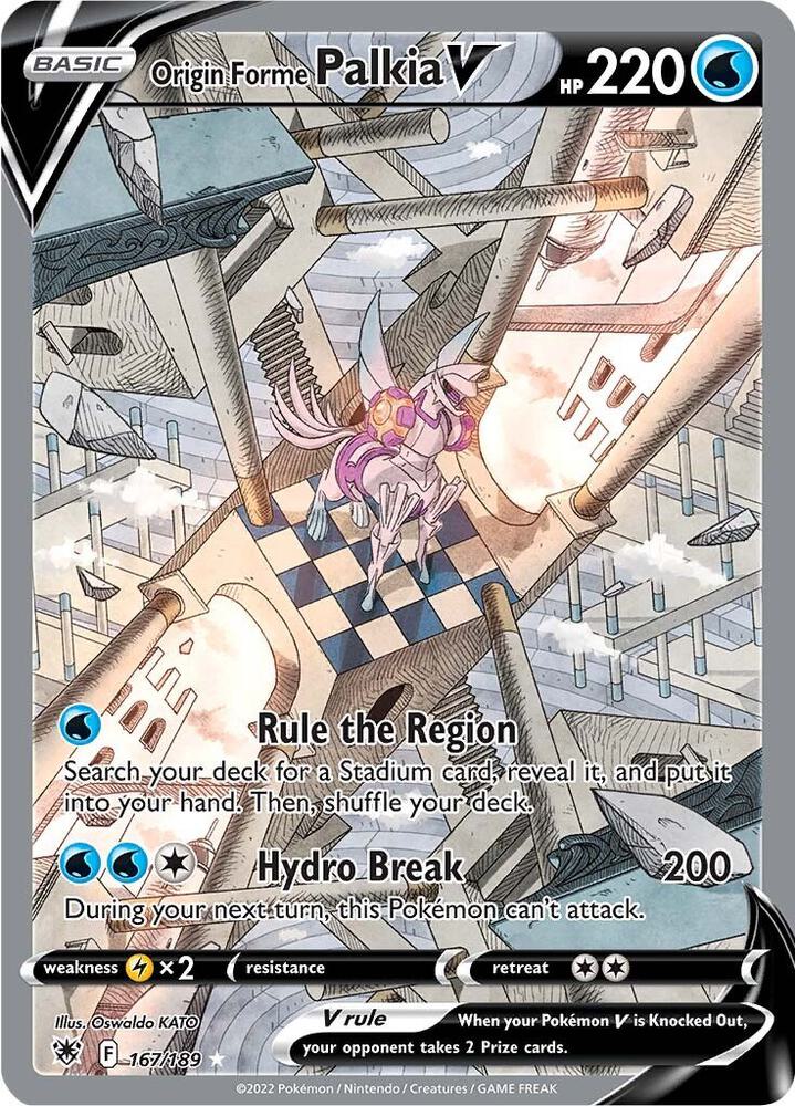 Origin Forme Palkia V Alternate Full Art 167/189 (SWSH10: Astral Radiance)  - Holofoil | Good Games Adelaide SA
