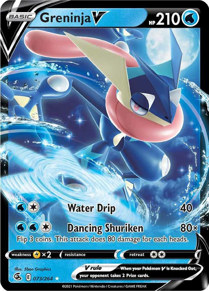 Greninja V 073/264 (SWSH08: Fusion Strike)  - Holofoil | Good Games Adelaide SA