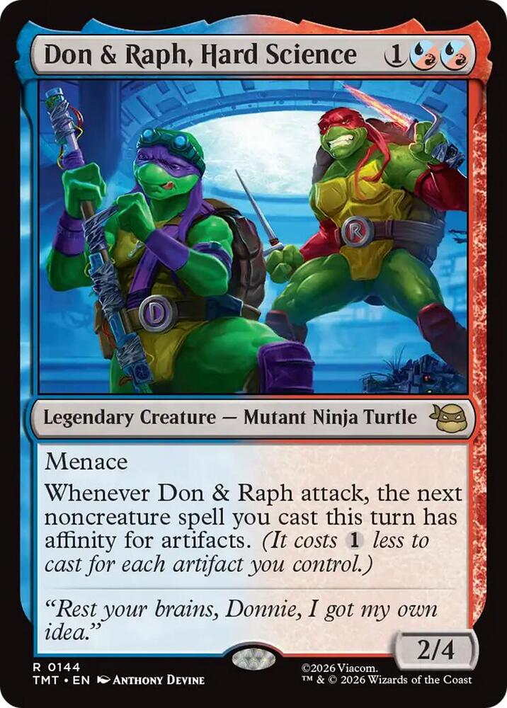 Don and Raph, Hard Science 144 (Teenage Mutant Ninja Turtles)  - Foil | Good Games Adelaide SA