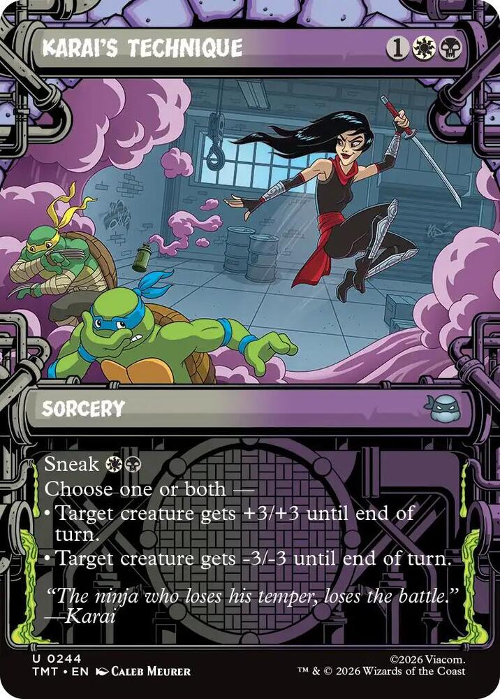 Karai's Technique 244/260 (Teenage Mutant Ninja Turtles)  - Showcase Foil | Good Games Adelaide SA